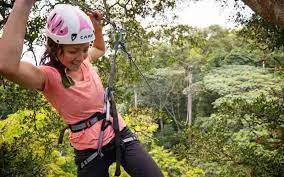 Ziplining at Griffin Falls in Mabira Forest